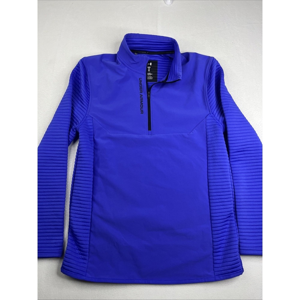 Under Armour Storm 1/2 Zip Golf Top Medium Mens Blue Evolution Daytona